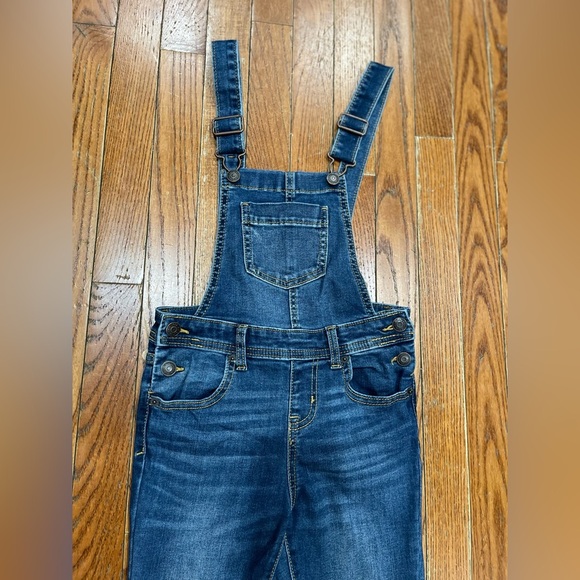 Cat & Jack Blue Denim Overalls - Picture 3 of 9